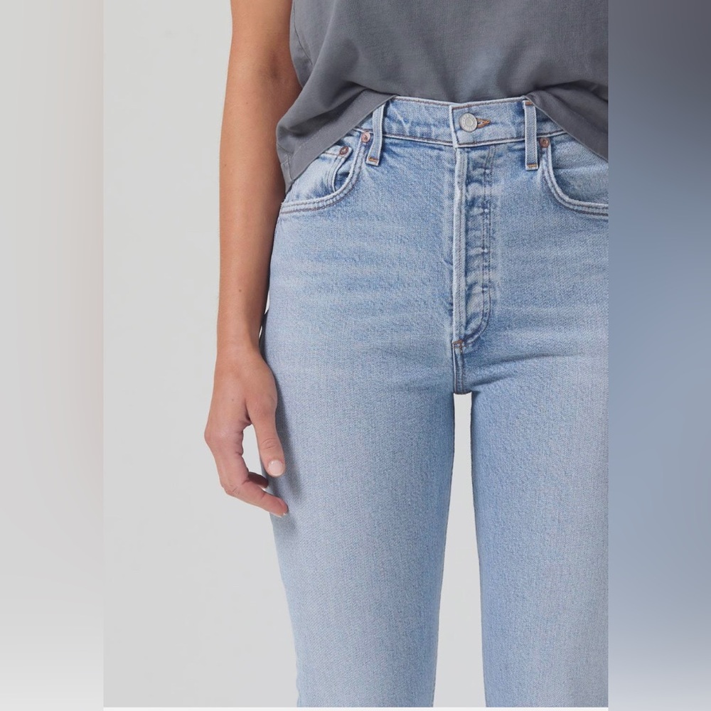 Agolde Riley High Rise Crop size 26